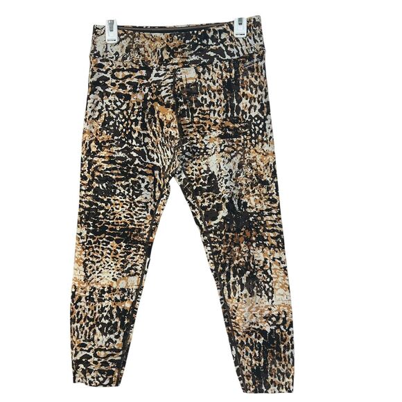 Calvin Klein Performance Leggings Animal Print Wick L Comfort Gym Activewear - Picture 3 of 13